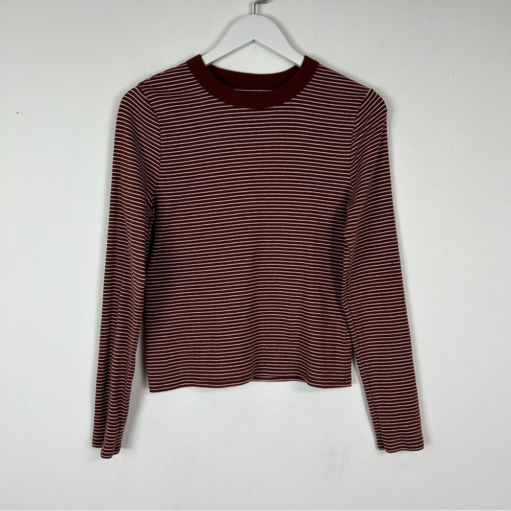 Abercrombie & Fitch Striped Fitted T Shirt Top Large